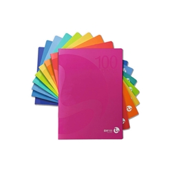 Maxi quaderni Be More Centus A4 100 g/m² rigatura C - 18 fogli + risguardo - 9 colori assortiti - conf. 12