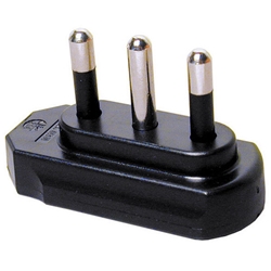 Spina di rete piatta 90° 2P+T 16A MKC 