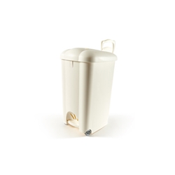 Pattumiera a pedale Perfetto "Carolina" panna 50 L 50141