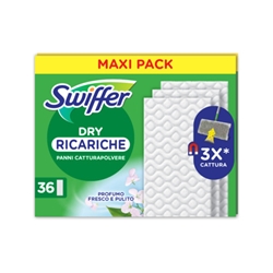 Ricarica panni Swiffer Dry per pavimenti 21x26 cm - conf. 36