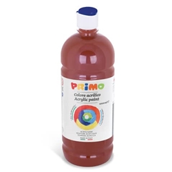 Colore acrilico Primo in bottiglia con tappo dosatore 1000 ml - 730 marrone 404TA1000730