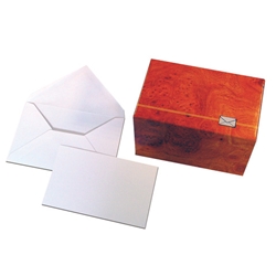 Biglietti augurali con busta Blasetti - bianco - conf. 100