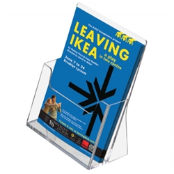 Porta brochure da banco Tecnostyl per uso interno trasparente - A4 verticale - LH001/MT