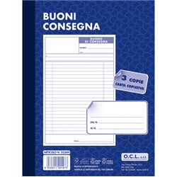 Buoni consegna O.C.L. 15x20 cm 50x3 copie - 0236N - conf. 5