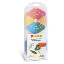 Triangoli di cera Primo 5 mm colori assortiti - conf. 12