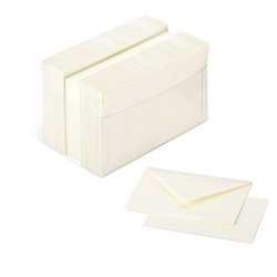 Biglietti augurali con busta Burano 9x14 cm - conf. 100