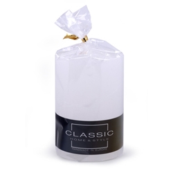 Candela a colonna rustica Donau Home 70x100 mm bianco 45337111-14