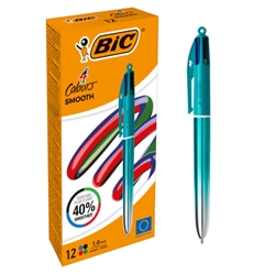 Penna a sfera a scatto BIC 4 Colours 1 mm - conf. 12