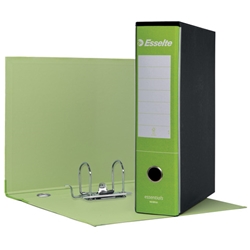 Registratore protocollo Esselte Essentials G75 23x33 cm dorso 8 cm verde chiaro - 390775600 - conf. 6