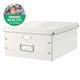 Scatola per archiviazione universale - Leitz Click & Store - 36,9x20x48,2 cm - bianco metallizzato
