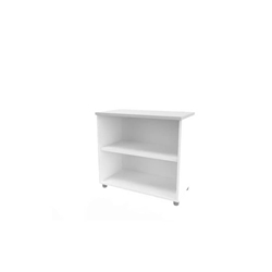 Image of Armadio basso a giorno - Quadrifoglio - 80x45xH.73 cm - bianco/grigio031