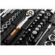 Set di utensili Neo Tools -  bussole profilo Superlock ed esagonale 1/4" - 3/8" e 1/2" - chiavi combinate - pinze e giraviti - set 233 pezzi - acciaio Crv