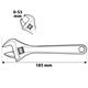 Chiave regolabile a rullino corta Neo Tools -  lunghezza 185 mm - apertura 0-53 mm