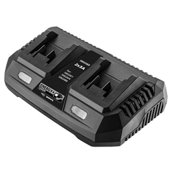 Doppio carica batterie Energy+ Graphite -  velocità di ricarica 2x3.0Ah