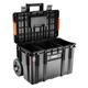 Sistema modulare II Neo Tools -  cassetta portautensili con ruote e impugnatura telescopica - dimensioni 530x380x690 mm