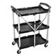 Carrello pieghevole a tre ripiani Neo Tools -  con organizer - portata max 75 kg - dimensioni 835x660x420 mm