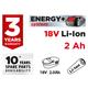 Batteria Energy+ 18V Graphite -  Li-Ion - 2.0Ah