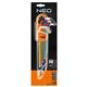 Chiavi tampertorx colorate extra lunghe Neo Tools -  9 pezzi assortiti - misure TT10-TT50 con foro - acciaio S2