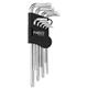 Chiavi tampertorx Neo Tools -  9 pezzi assortiti - misure TT10-TT50mm - con foro - acciaio CrV