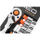 Chiavi a bussola profilo esagonale Neo Tools -  cricchetto con attacco 1/4" - set 14 pezzi - misure 4-13 mm