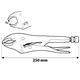 Pinza a scatto Neo Tools -  lunghezza 250 mm - ganascia dritta