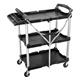 Carrello pieghevole a tre ripiani Neo Tools -  con organizer - portata max 75 kg - dimensioni 835x660x420 mm