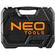 Chiavi a bussola profilo esagonale 1/2" Neo Tools -  cricchetto attacco 1/2" 90 denti - set 58 pezzi - acciaio CrV
