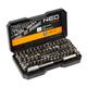 Punte giravite 1/4" con innesto Neo Tools -  100 pezzi assortiti - acciaio S2