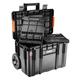 Sistema modulare II Neo Tools -  cassetta portautensili con ruote e impugnatura telescopica - dimensioni 530x380x690 mm