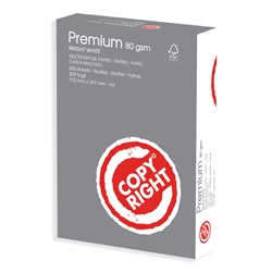 Carta standard A4 - uso quotidiano - bianca - 80 g/mq - CIE 160 - conf. 5 risme