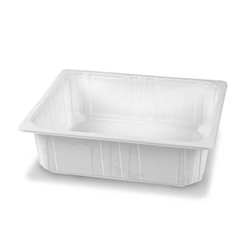 Vassoio gastronomia - Prof - PP - 6 lt - 32x26,5x9,5 cm - bianco - conf. 58