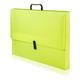 Valigetta portaprogetti con maniglia Brefiocart Polinda - cartone - 27x38 cm - dorso 8 cm - colore fluo