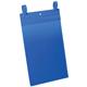 Tasche per identificazione Durable con fascette di aggancio blu f.to esterno mm 223x530- inserto A4 vert. cf. 50- 175007