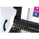 Rilegatrice a dorsi plastici Pulsar + 300 Fellowes - A4 - perfora fino a 17 fogli - rilega fino a 300 fogli 80 g/mq - bianco/grigio