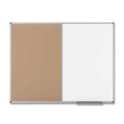 Bacheca In Sughero/Feltro Grigio Chiaro Per Parete 121,9x91,4cm - 12 Piastrelle Con Adesivo Rimovibile