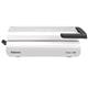 Rilegatrice a dorsi plastici Pulsar + 300 Fellowes - A4 - perfora fino a 17 fogli - rilega fino a 300 fogli 80 g/mq - bianco/grigio
