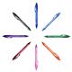 Penna gel a scatto Bic Gelocity Quick Dry - 0,7 mm - assortiti - conf. 8
