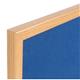 Bacheche Bi-office Earth feltro blu 90x60 cm - cornice executive in legno blu - FB0743239