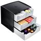 Cassettiera da tavolo - CEP Take a break - 4 cassetti - 18,5x18,6x17,5 cm - nero