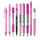 Set penne - BIC Pink & Purple - trousse rosa metallizzato - modelli assortiti - conf. 9