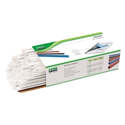 Dorsini tondi in PVC Lebez - dorso 4 mm - colore bianco - 871-B- conf. 100