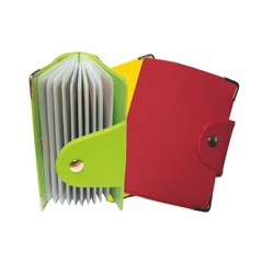 Portacarte a libro Alplast Portacard 20 scomparti in pvc colori assortiti 1021C- conf. 24