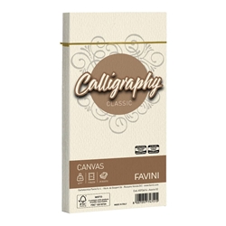 Carta canvas Favini Calligraphy buste per carta da lettere da stampare 100 g/m² 11x22 25 buste cm avorio - A57Q414- conf. 25