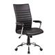 Seduta semi-direzionale nera ecopelle con braccioli Office Products Ibiza 23023381-05