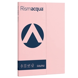 Carta colorata Favini Rismacqua colori tenui 200 g/m² A4 - risma da 50 fogli rosa - A69S544