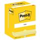 Foglietti Post-it® Canary Yellow 100% PEFC 100 ff/blocchetto - 12 blocchetti/confezione - 657 CY