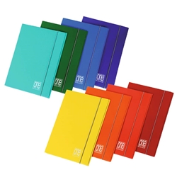 Cartella con elastico One Color dorso piatto - conf. 10