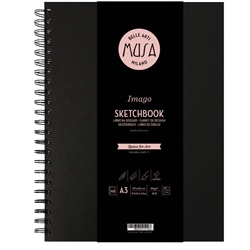 Blocco con spirale Imago SKETCH Musa 100 pagine 105 g formato A3 MU124593