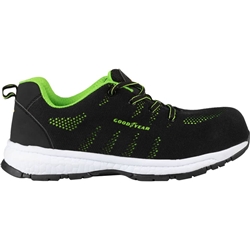 Scarpe antinfortunistiche Goodyear in tessuto knit GY ACID S1P nero-verde TG.42 - 726242