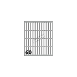 Etichette bianche permanenti Markin Copiatabu 34x5 mm - conf. 10